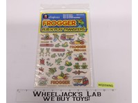 1981 Frogger by Sega Rub N' Play Transfers Sheet, SEALED, Colorforms