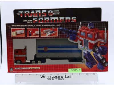 Optimus Prime #5 W/ NICE BOX & FIGURE 100% Complete 1985 Vintage G1 Transformers