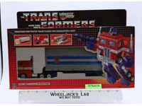Optimus Prime #5 W/ NICE BOX & FIGURE 100% Complete 1985 Vintage G1 Transformers