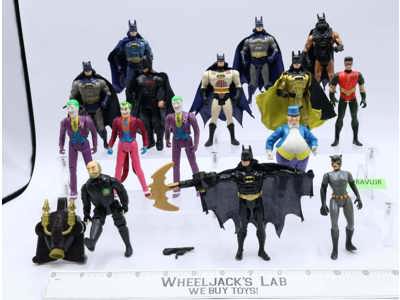 Lot of 15 Batman DC Comics Superheroes Villains ToyBiz Kenner Action Figures