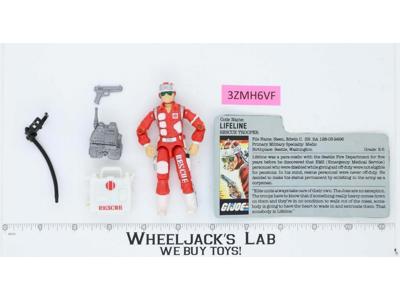 Lifeline V1 100% Complete 1986 G.I. Joe Hasbro Vintage Action Figure