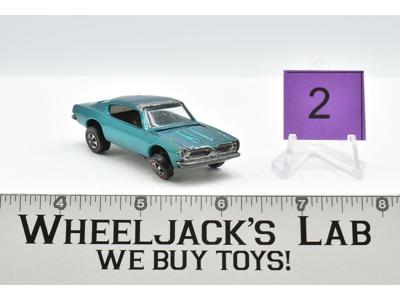 Custom Barracuda #2 Aqua 1968 Redline Hot Wheels Mattel Vintage RL