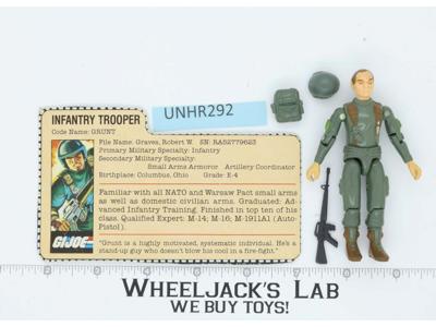 Grunt Straight Arms V1 100% Complete G.I. Joe Hasbro 1982 Vintage Action Figure