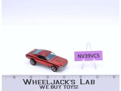 Custom Mustang Red 1968 Redline Hot Wheels Mattel Vintage RL
