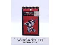 Jazz Memo Pad Notebook 3"x5" G1 Transformers Hasbro 1984 Vintage