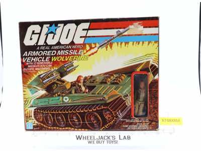 Wolverine W/Cover Girl & Box GI Joe 1983 Hasbro Vintage Action Figure Vehicle