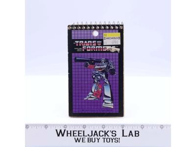 Megatron Memo Pad Notebook 3"x5" G1 Transformers Hasbro 1984 Vintage