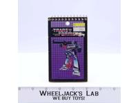Megatron Memo Pad Notebook 3"x5" G1 Transformers Hasbro 1984 Vintage
