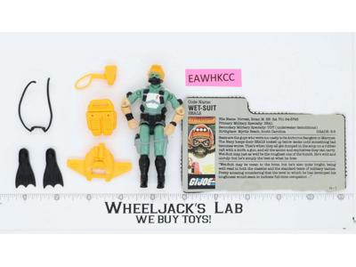 Wet-Suit V1 100% Complete G.I. Joe 1986 Hasbro Vintage Action Figure