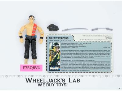 Quick Kick V1 MAIL AWAY 100% Complete G.I. Joe 1990 Hasbro Vintage Action Figure