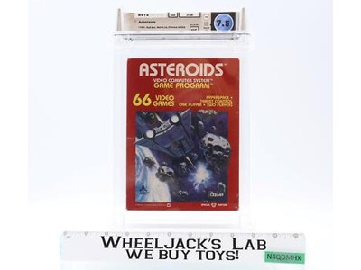 Asteroids WATA GRADED 7.5 Atari 2600 1981 NS Seal Rating SEALED