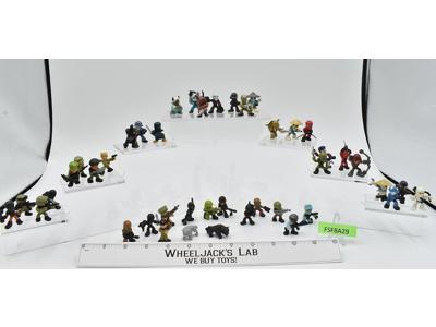 Lot of 43 GI Joe Micro Force 2012 Hasbro Mini 1inch Action Figures & Stands