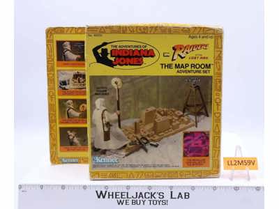Map Room Adventure Set 100% Complete Indiana Jones ROTLA 1982 Kenner Playset