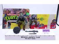 Rocksteady HARD HEAD 100% Complete Teenage Mutant Ninja Turtles 1988 Playmates