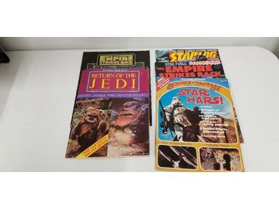 Star Wars Magazines and Posters Lot of 5 1977 & 80s Vintage