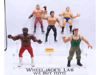 Lot of 5 1980's WWF LJN Titan Sports 8" Vintage Wrestling Action Figures