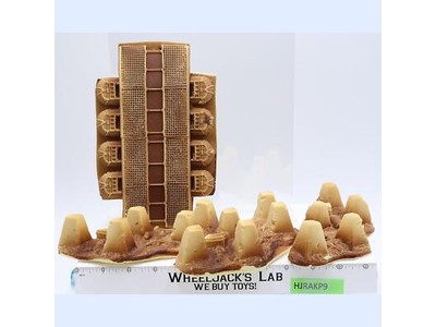 Pontoon Bridge & Dragon's Teeth Blocks CTS Toy Soldier Painted Foam Diorama