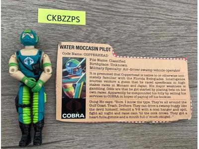 Copperhead V1 100% Complete 1984 G.I. Joe Hasbro Vintage Action Figure