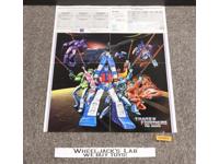Transformers The Movie Poster 16.25"x16.25 Mail in Catalog Insert 1986 Vintage