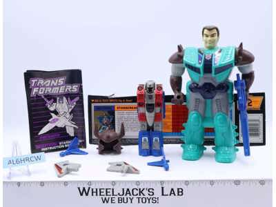 Starscream Pretender 100% Complete 1989 Vintage G1 Transformers Action Figure