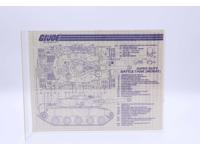 Super Duty Battle Tank "Mobat" 1982 ORIGINAL Instructions / Blueprints G.I. Joe