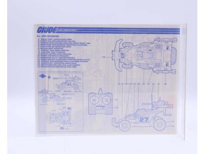 G.I. Joe Crossfire 1987 ORIGINAL Instructions / Blueprints G.I. Joe Hasbro
