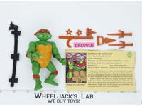 Raphael HARD HEAD 100% Complete Teenage Mutant Ninja Turtle 1988 Playmates