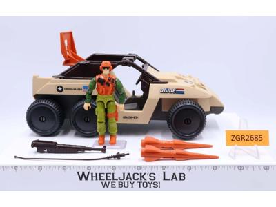 Desert Fox W/Skidmark 100% Complete 1988 GI Joe Vintage Action Figure Vehicle