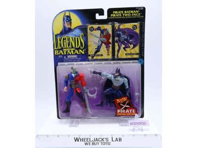 Pirate Batman Pirate Two- Face Legends Of Batman 1995 Kenner NEW MOSC Figure