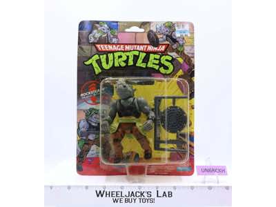 Rocksteady Teenage Mutant Ninja Turtles TMNT 1988 Playmates NEW MOSC SEALED