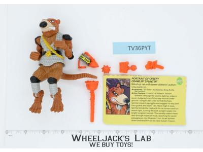 Creepy Crawlin' Splinter Incomplete TMNT 1990 Playmates Action Figure