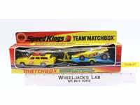 Speed Kings K-46 Mercury Commuter Racing Car and Trailer NEW Matchbox 1973