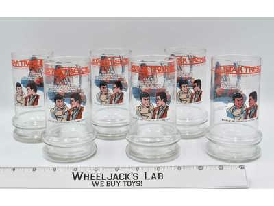 Taco Bell Glasses Set of 6 Star Trek The Search for Spock 1984 Drinking Glasses