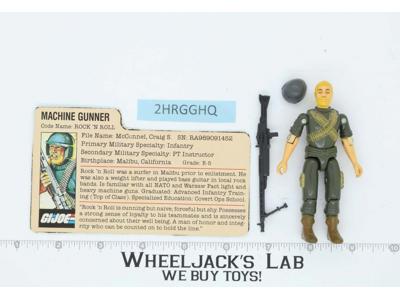Rock 'N Roll V1 Straight Arm 100% Complete G.I. Joe 1982 Hasbro Vintage Figure