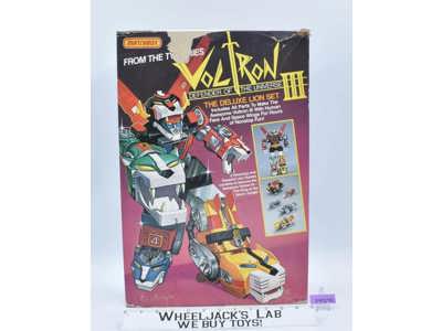 Voltron III Deluxe Lion Set W/Box 100% Complete Matchbox 1984 Vintage Figures