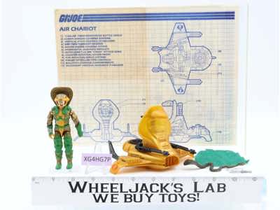 Air Chariot W/Serpentor 100% Complete G.I. Joe 1986 Hasbro Action Figure Vehicle