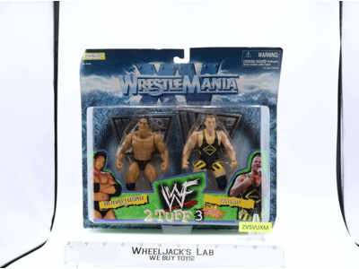 The Rock & Owen Hart 2 Tuff 3 WWF 1998 Jakks Pacific NEW SEALED