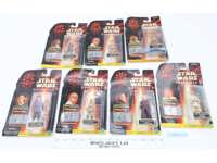 Lot of 7 Star Wars Episode 1 Action Figures NEW SEALED Yoda Padme Anakin Jar Jar