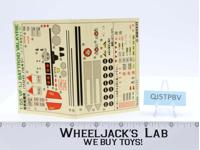 VF-1J Battroid Valkyrie Hikaru Macross 1/55 Takatoku Toys Sticker Sheet ONLY