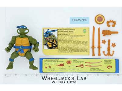 Storage Shell Leo 100% Complete Teenage Mutant Ninja Turtles 1991 Playmates