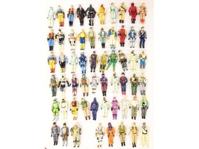 Lot of 58 GI Joe Action Figures Hasbro 1980's Vintage
