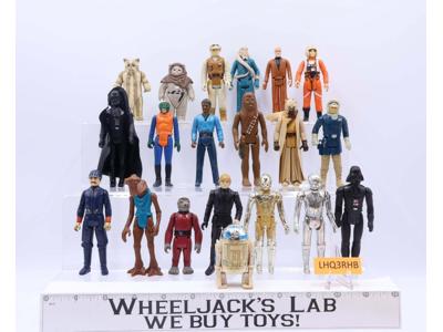 Lot of 20 Star Wars 1970s-1980s Kenner Vintage Action Figures