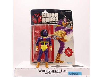 Chuck Norris Karate Kommandos Super Ninja W/Cardback & Bubble COMPLETE Kenner