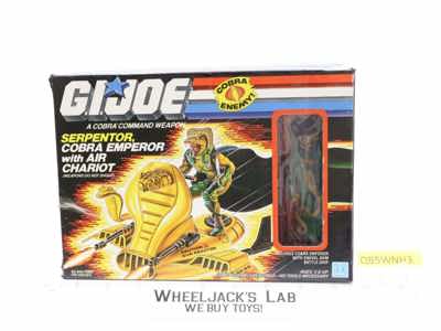 Serpentor Air Chariot 100% Complete W/Box G.I. Joe 1986 Hasbro Vehicle