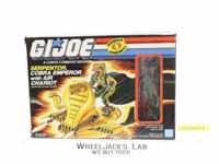 Serpentor Air Chariot 100% Complete W/Box G.I. Joe 1986 Hasbro Vehicle