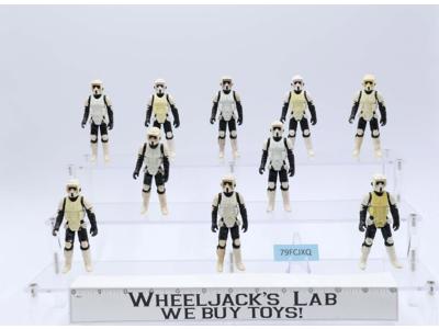 Lot of 10 Star Wars Biker Scouts 1970s-1980s Kenner Vintage Action Figures