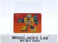 Bumblebee Card 28 Variant Color 1985 G1 Transformers Action Trading Cards