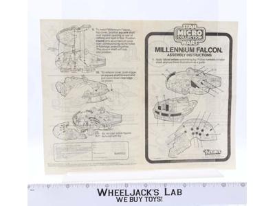 Millennium Falcon Instruction Booklet/Sheet ONLY Star Wars 1982 Kenner