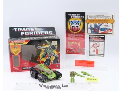Hardhead NICE FIGURE 100% Complete W BOX 1987 Vintage Hasbro G1 Transformers NM