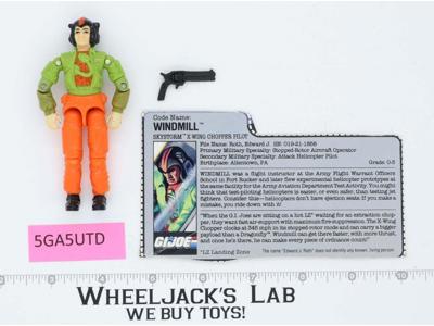 Windmill V1 100% Complete G.I. Joe 1988 Hasbro Vintage Action Figure